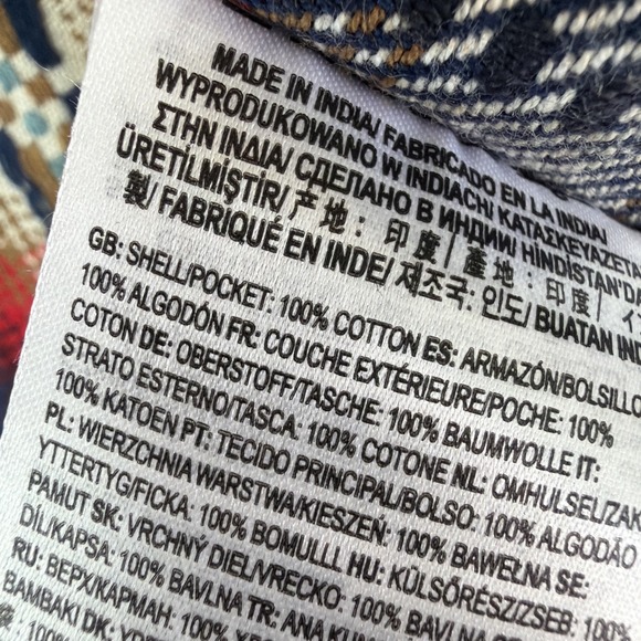 Vans Men Elmbrook Long Sleeve Button Up Flannel Native American Woven Design - Picture 11 of 12